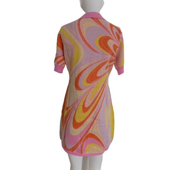 Oceanus Aimee button front knit dress size Large by Revolve NWOT - Picture 4 of 9